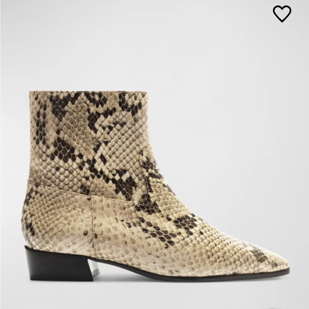 Shutz snakeskin boots, size 7, EUC